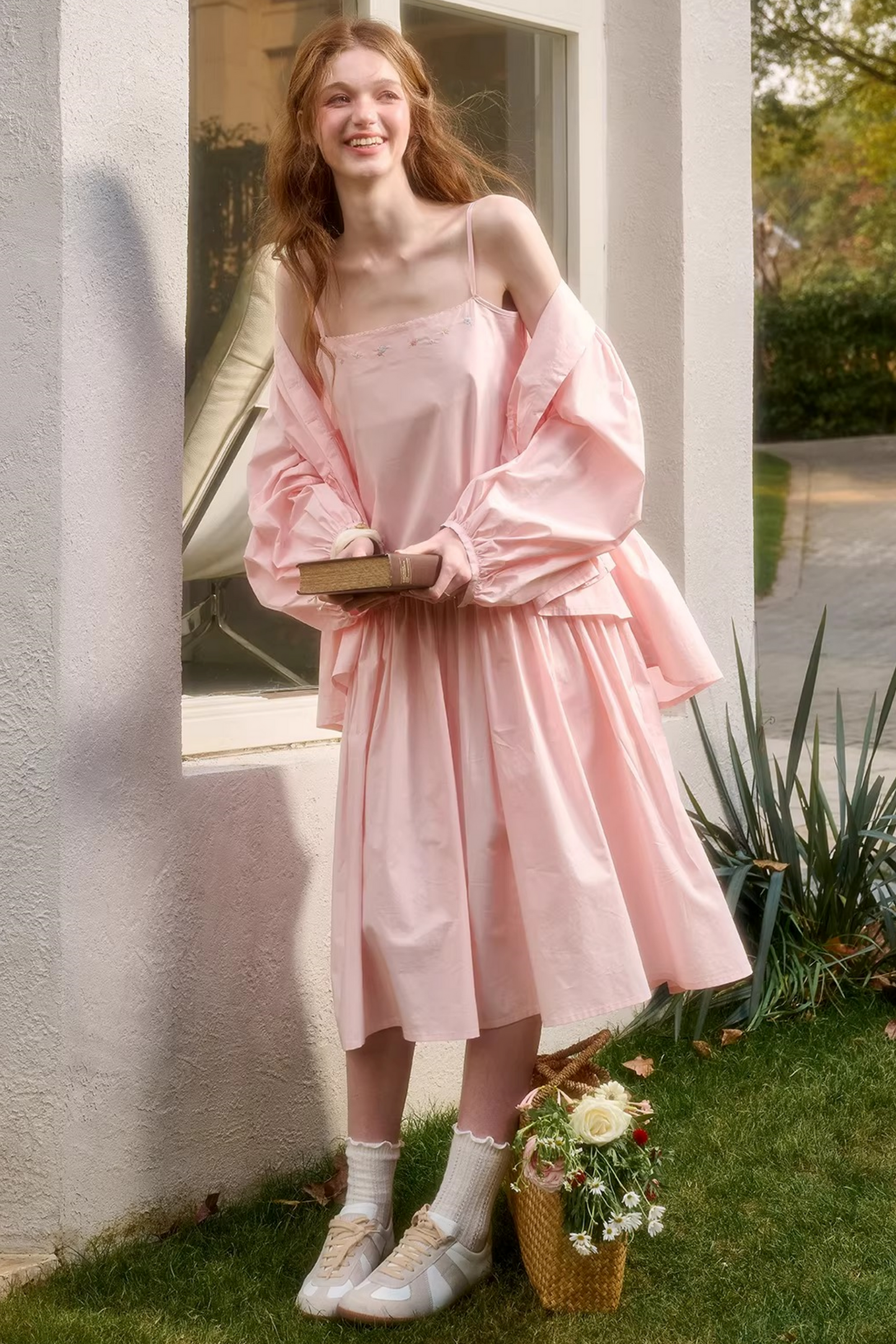 Baby Pink Sweet Dress + Shirt