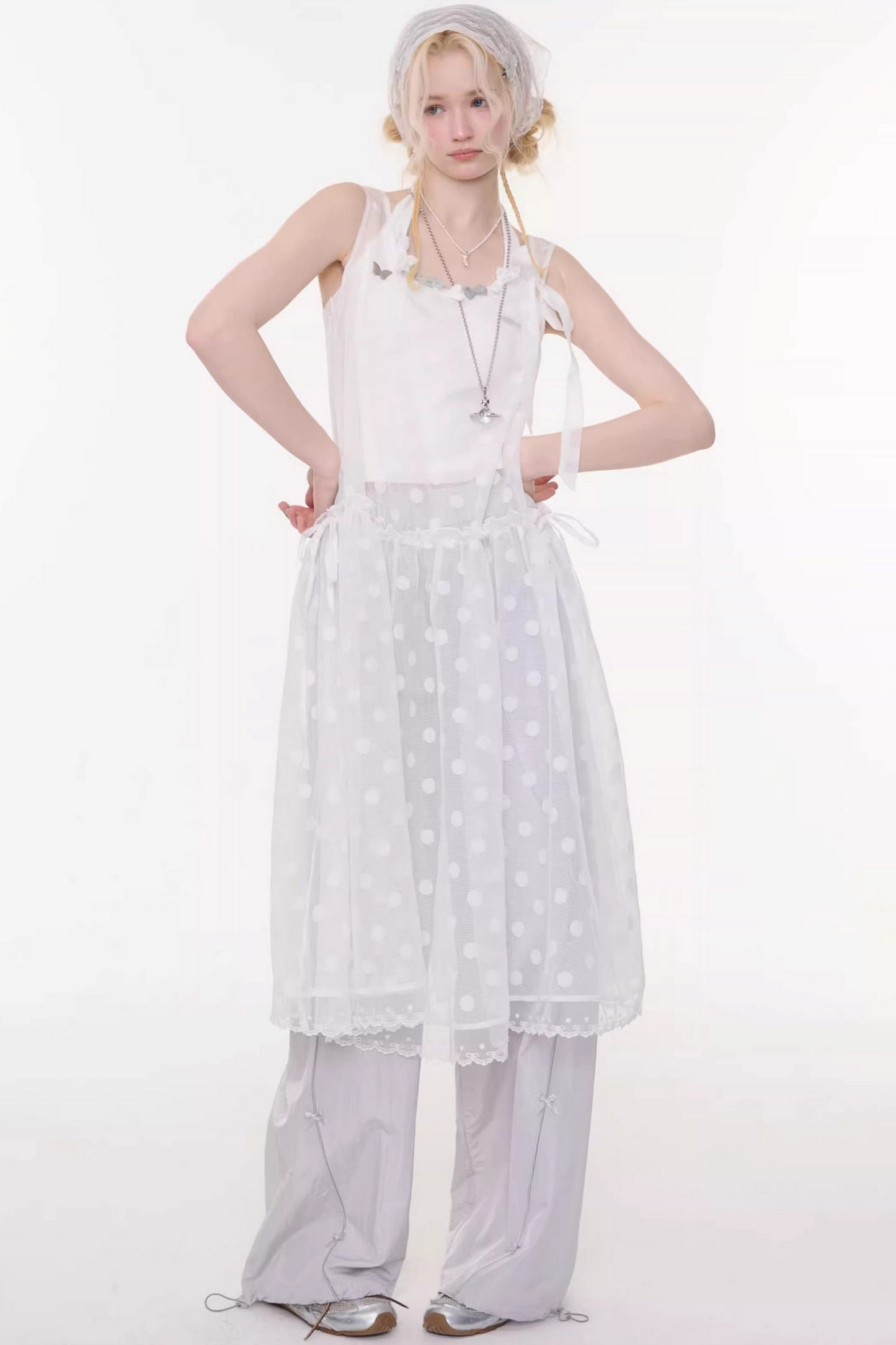 Sweet Sheer Dot Dress