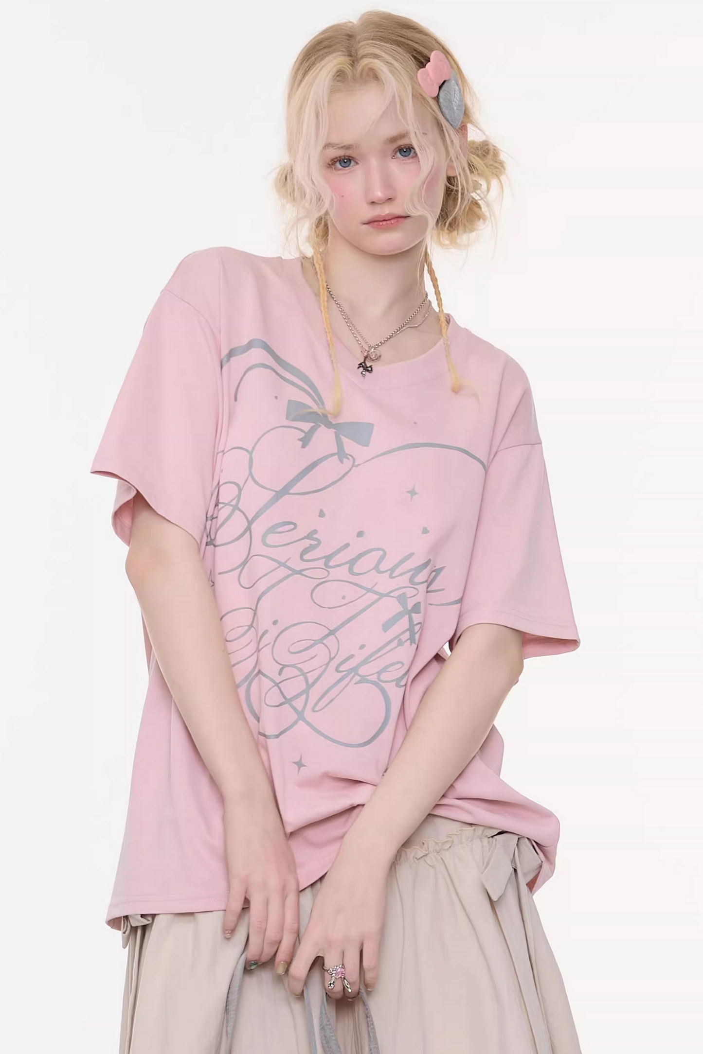 Star Falling V-neck Top
