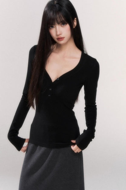 V-neck Tight Style Top