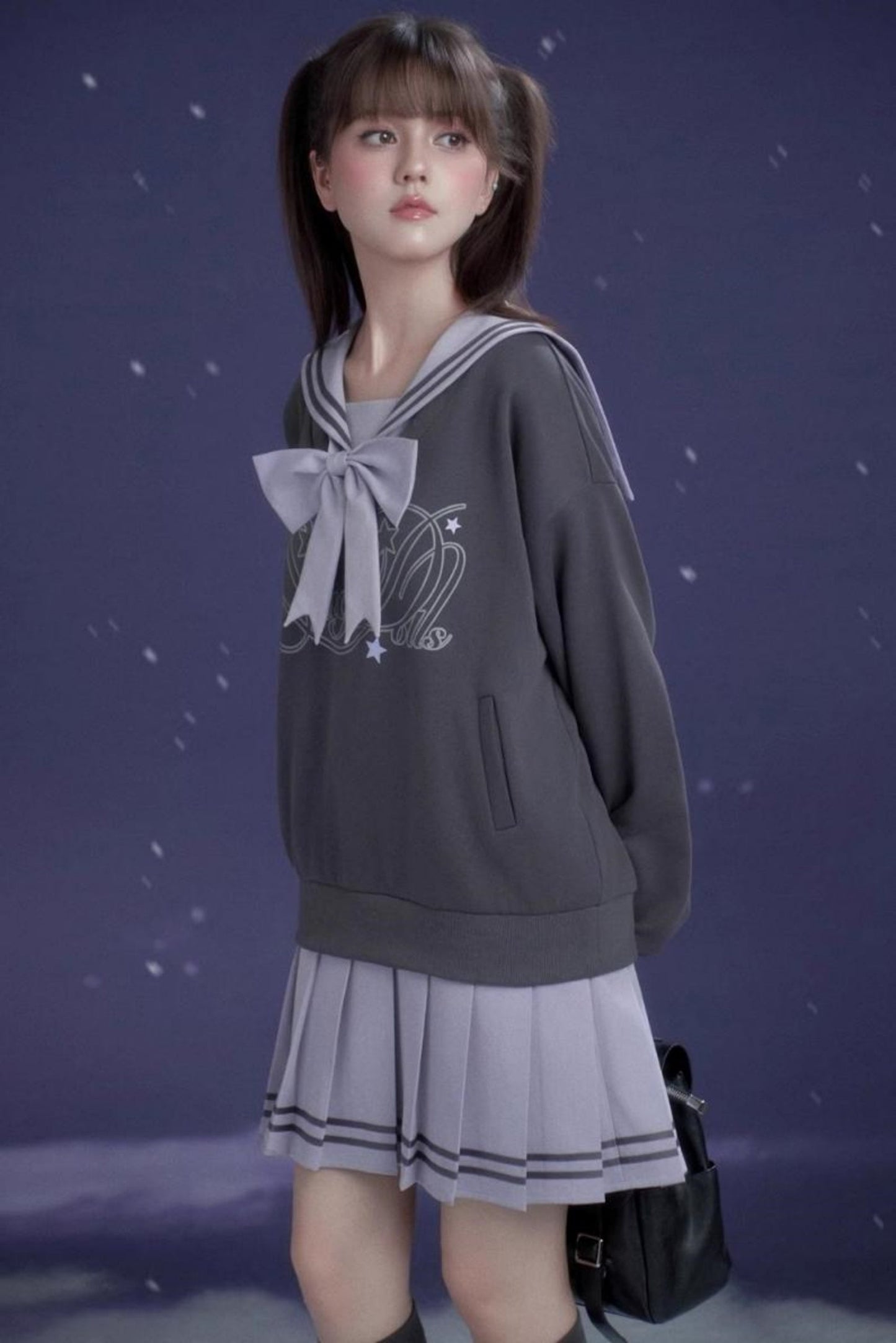 Sweet Lavender Purple Sailor Dress