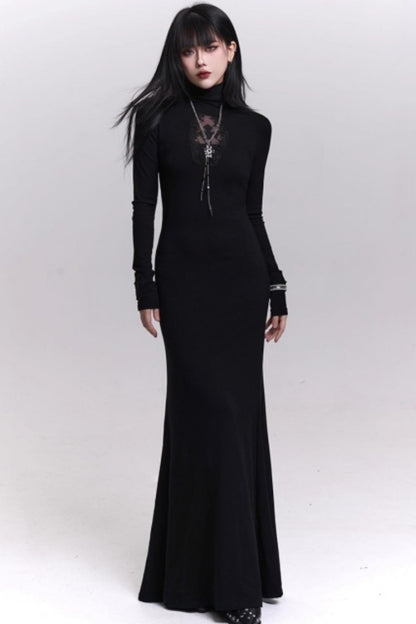 Dark Gothic Black Dress