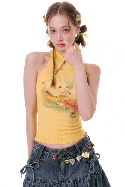 Cloud Rabbit Knit Vest