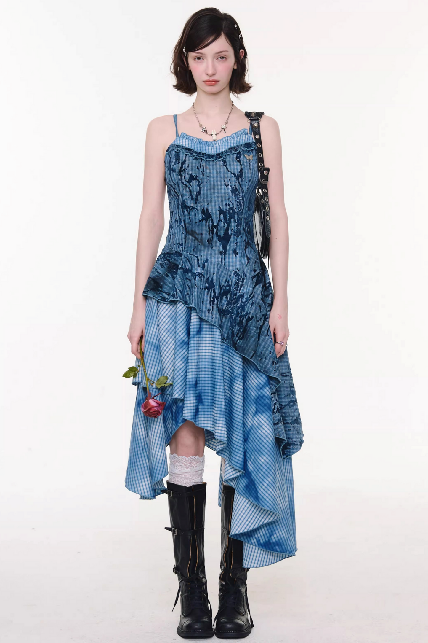 Night Mist Plaid Dress