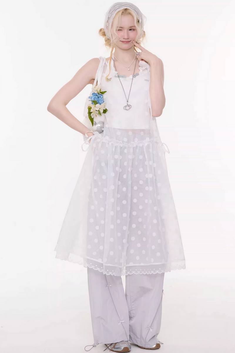 Sweet Sheer Dot Dress