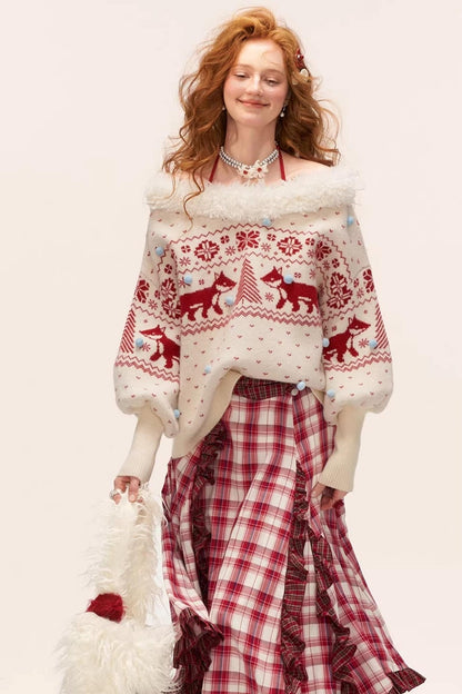 Fair Isle Crew Neck Sweater