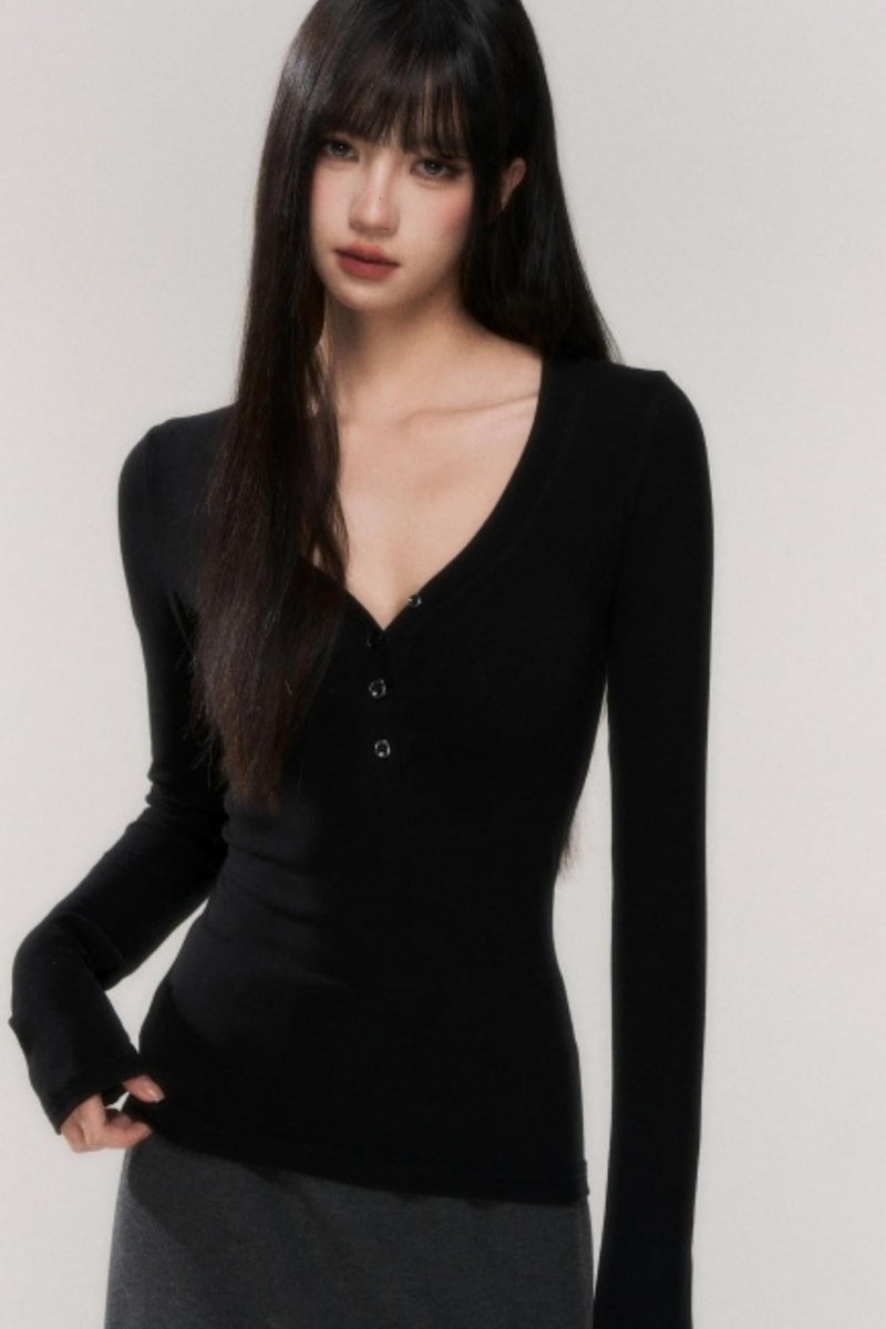 V-neck Tight Style Top
