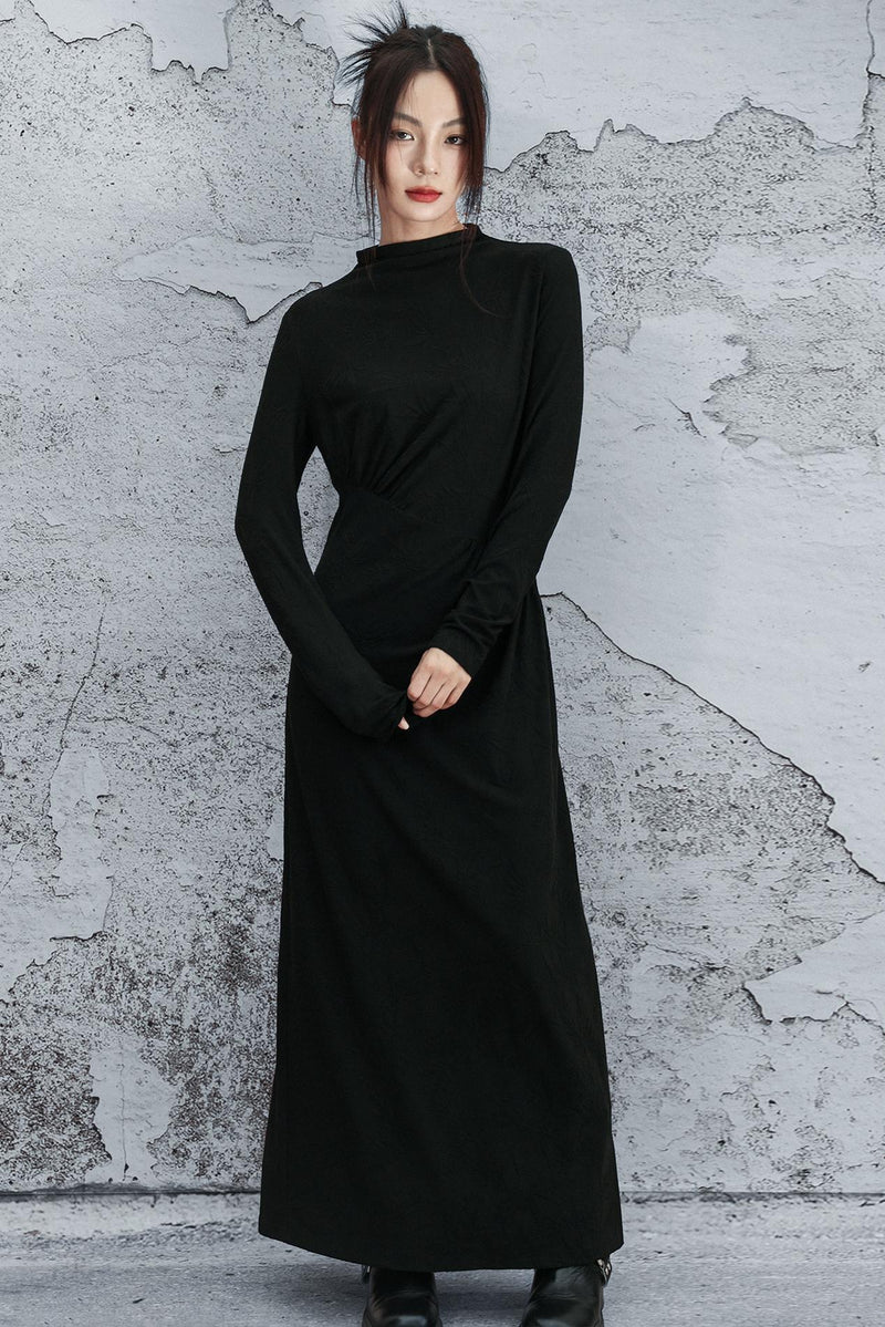 Black Knit Mode Dress