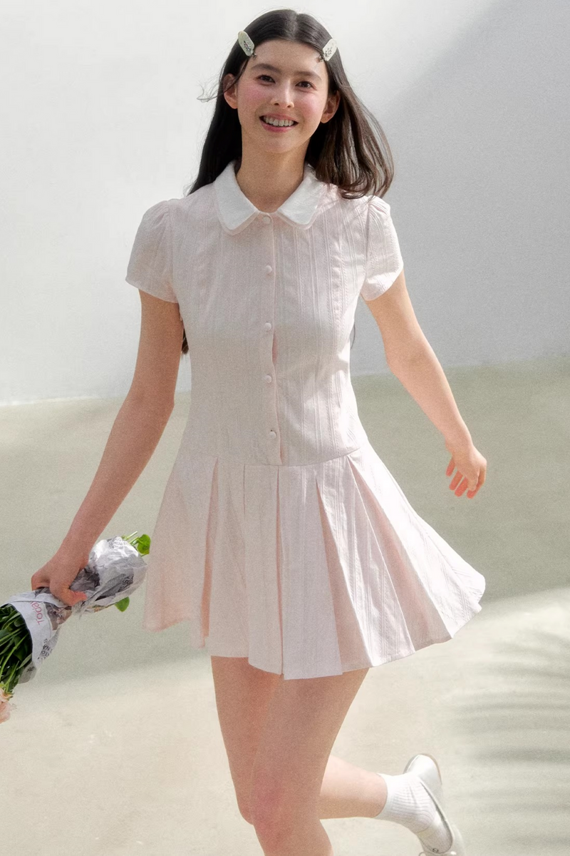 Retro College Shirt Dress