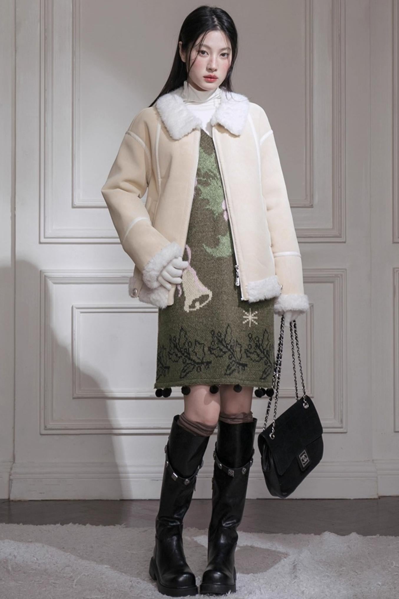 Dark Green Knit Vest
