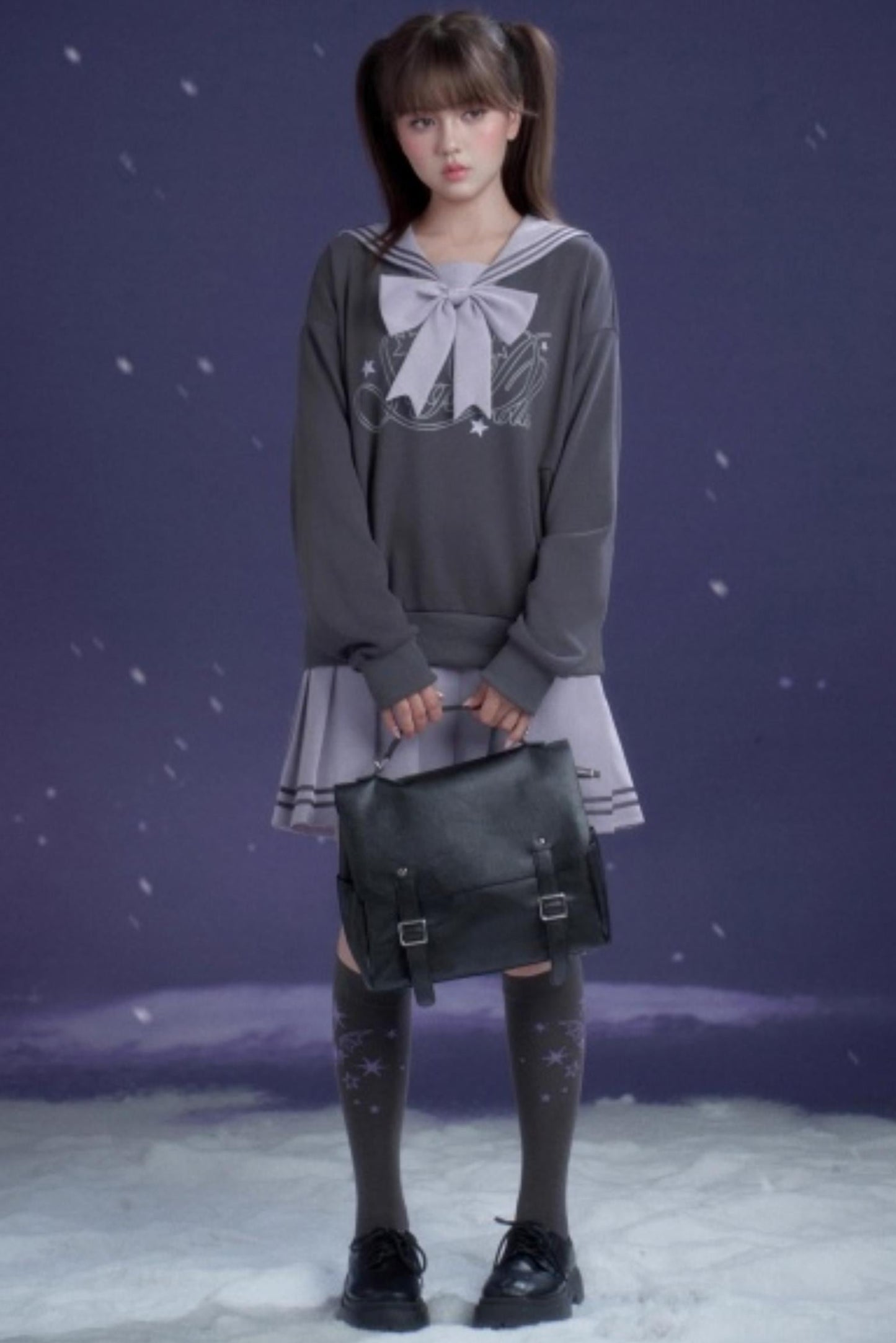 Sweet Lavender Purple Sailor Dress