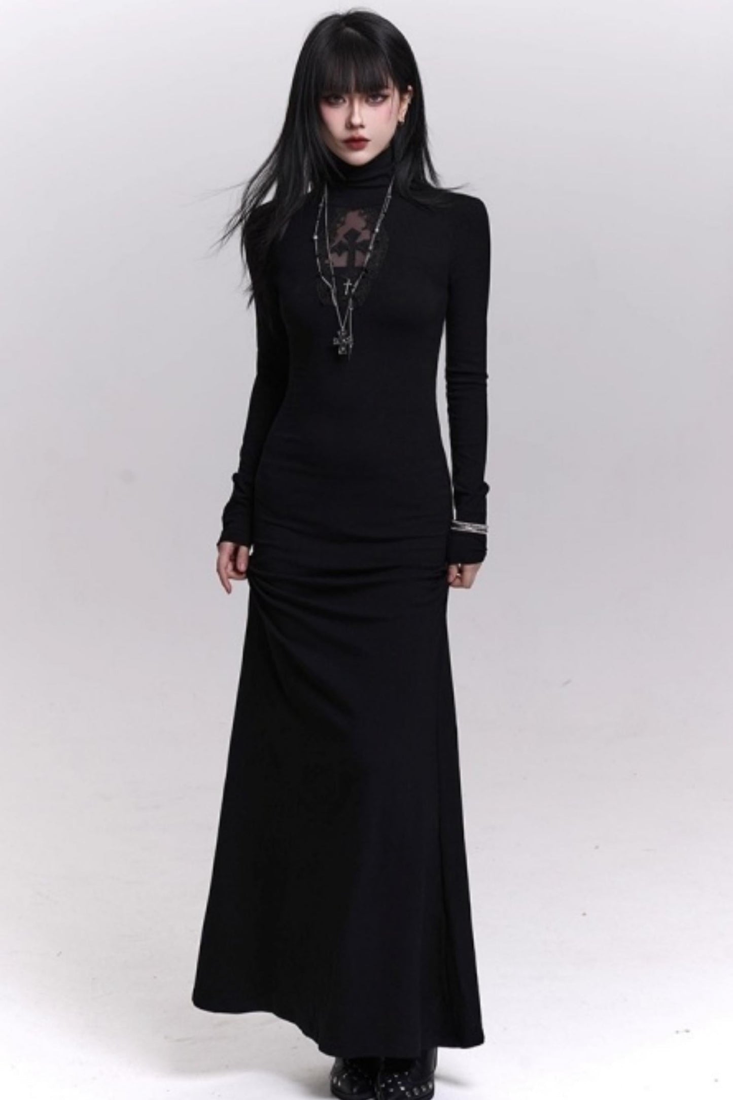 Dark Gothic Black Dress