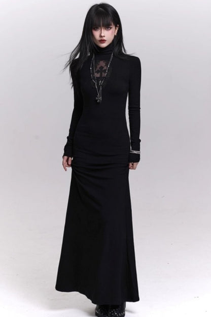 Dark Gothic Black Dress