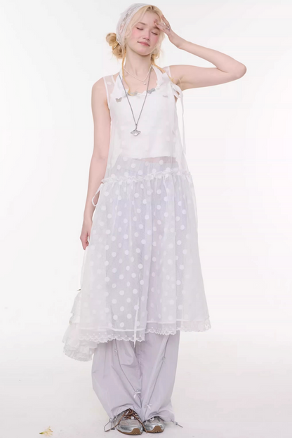 Sweet Sheer Dot Dress