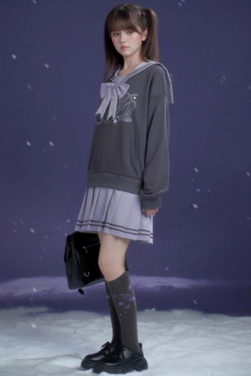 Sweet Lavender Purple Sailor Dress