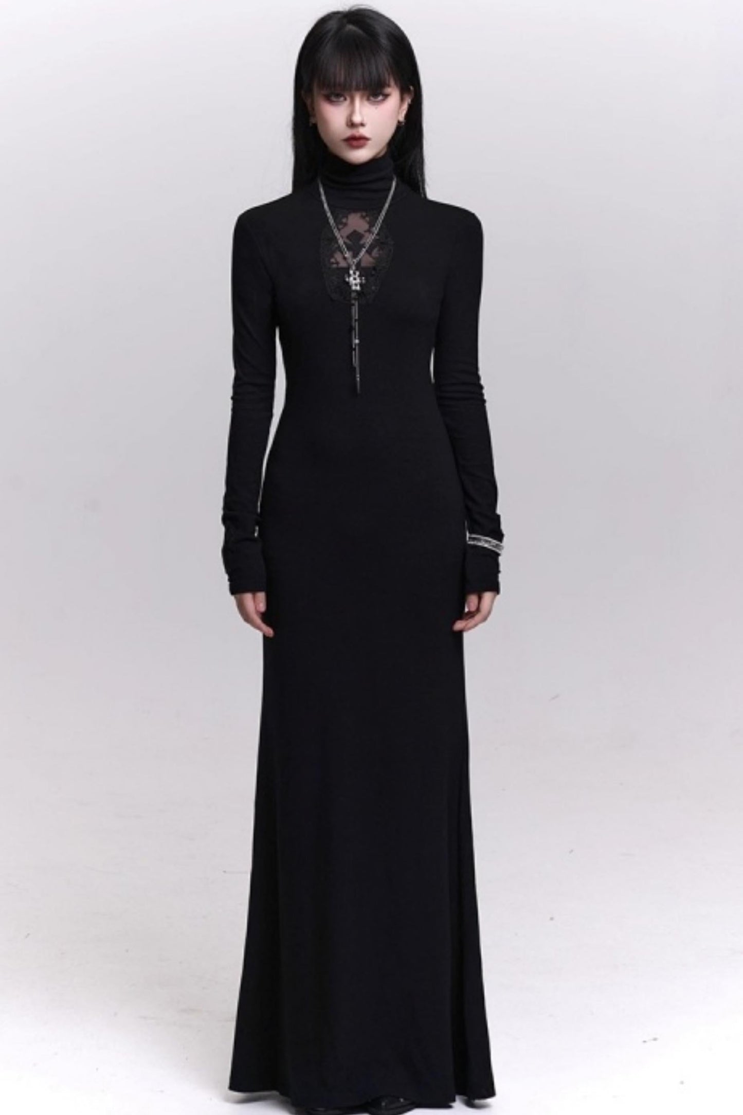 Dark Gothic Black Dress