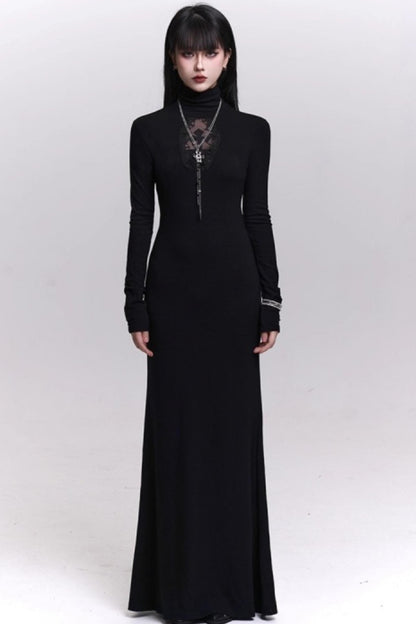 Dark Gothic Black Dress