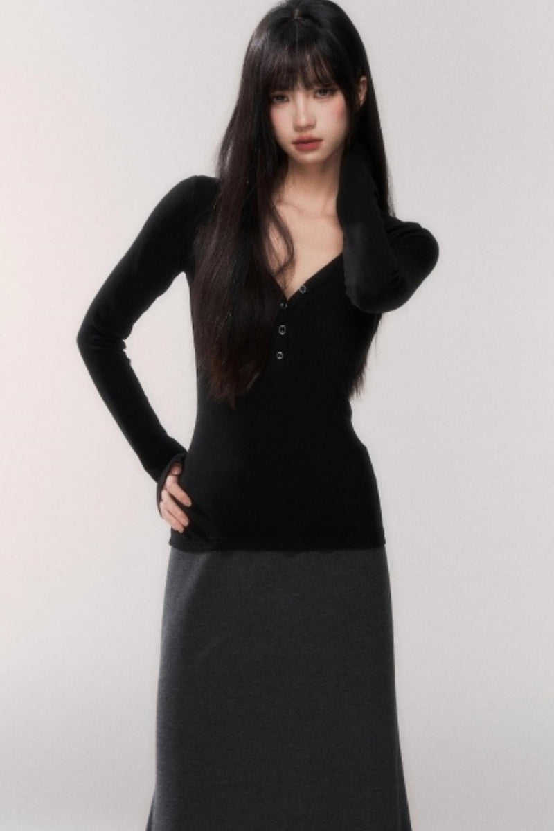 V-neck Tight Style Top
