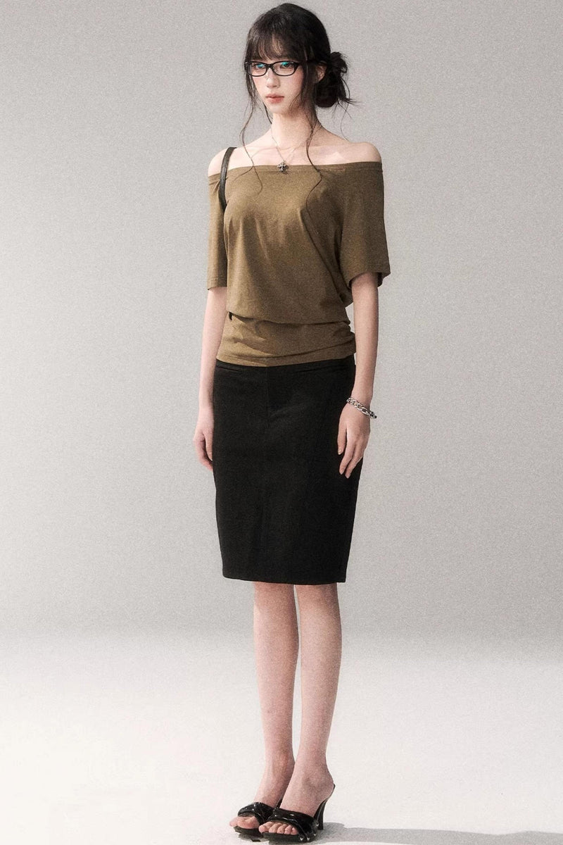 Off-shoulder Summer T-shirt
