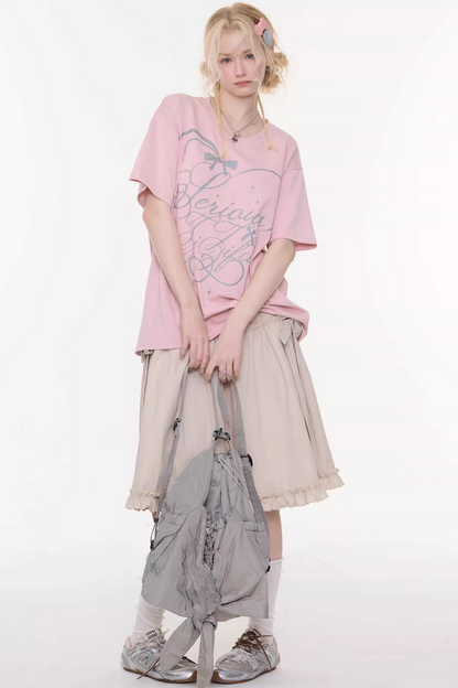 Star Falling V-neck Top