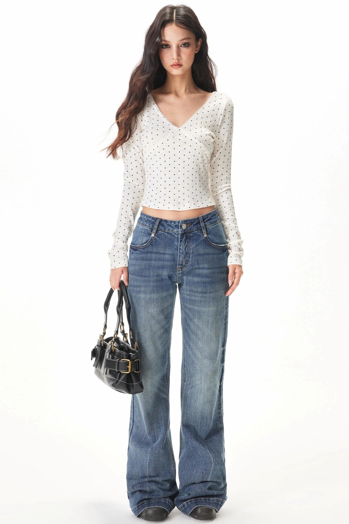 Vertical Striped Knit Top