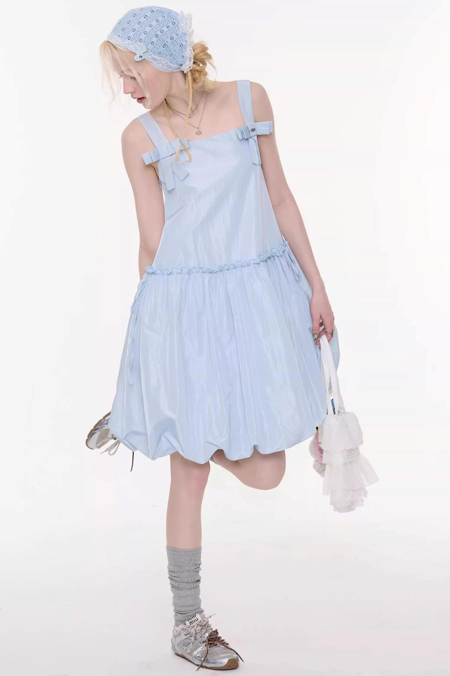 Ribbon Balloon Camisole Dress