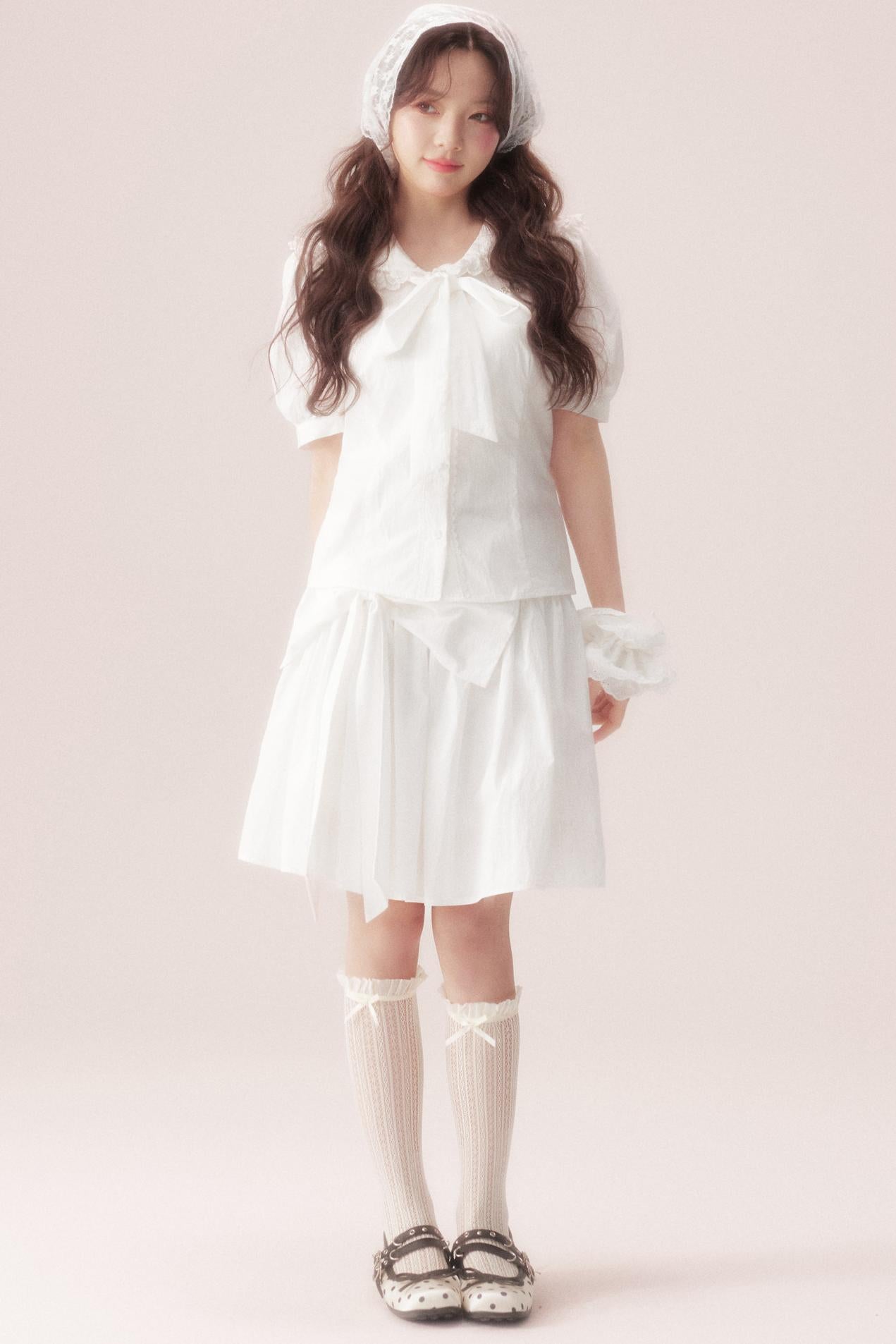 Sea Salt Bow Tie Shirt + Skirt