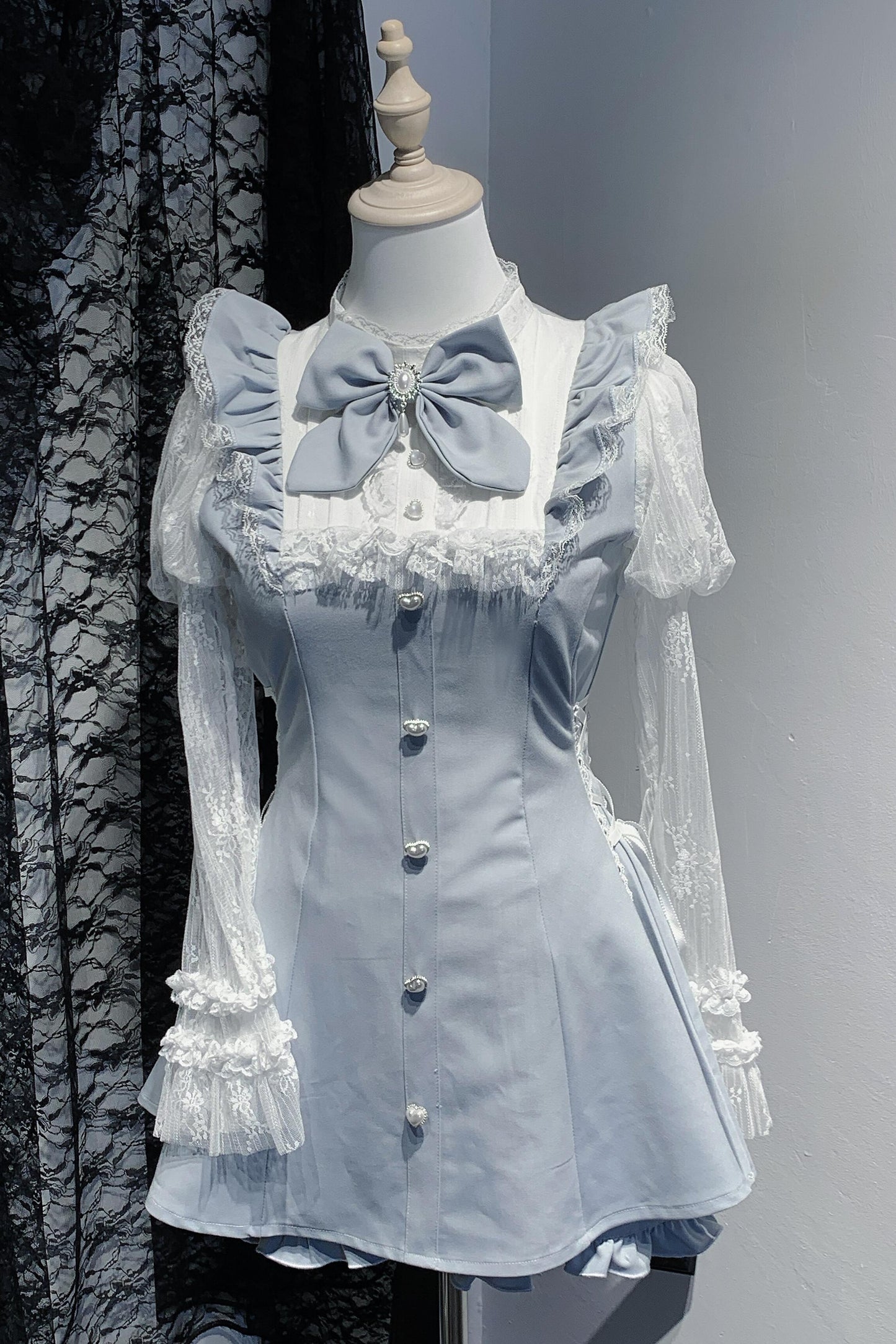 Subculture Dark Kawaii Lace Dress + Shorts
