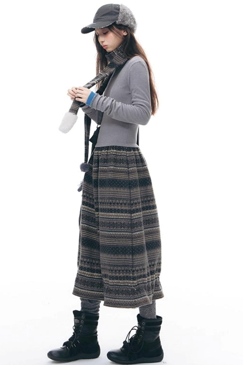 Island Slim Dress + Scarf