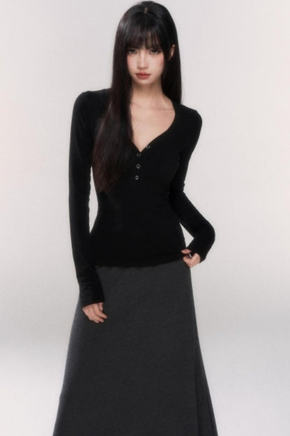 V-neck Tight Style Top