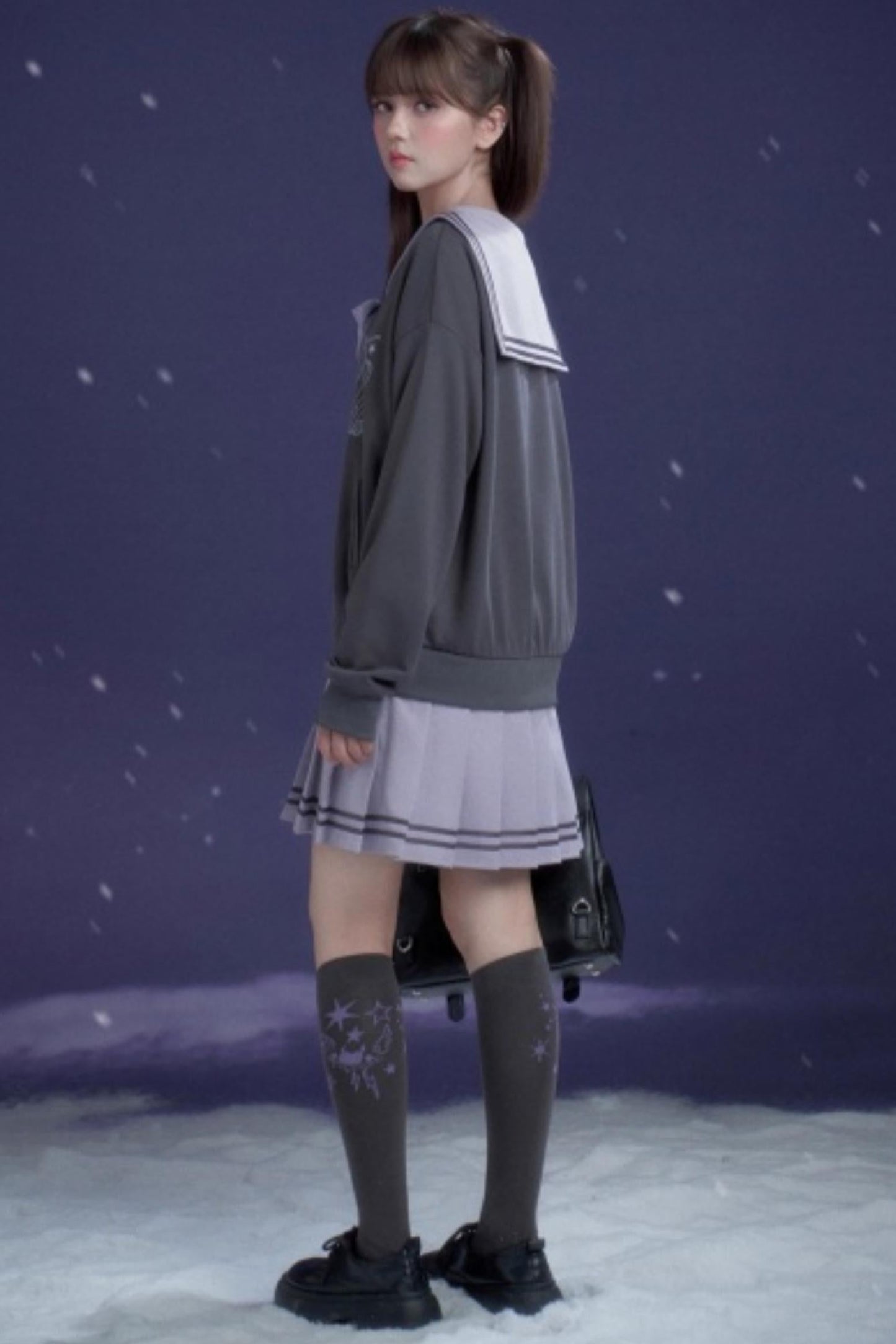 Sweet Lavender Purple Sailor Dress