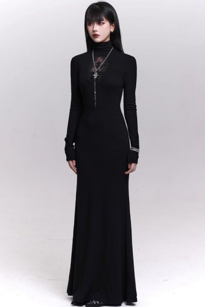 Dark Gothic Black Dress