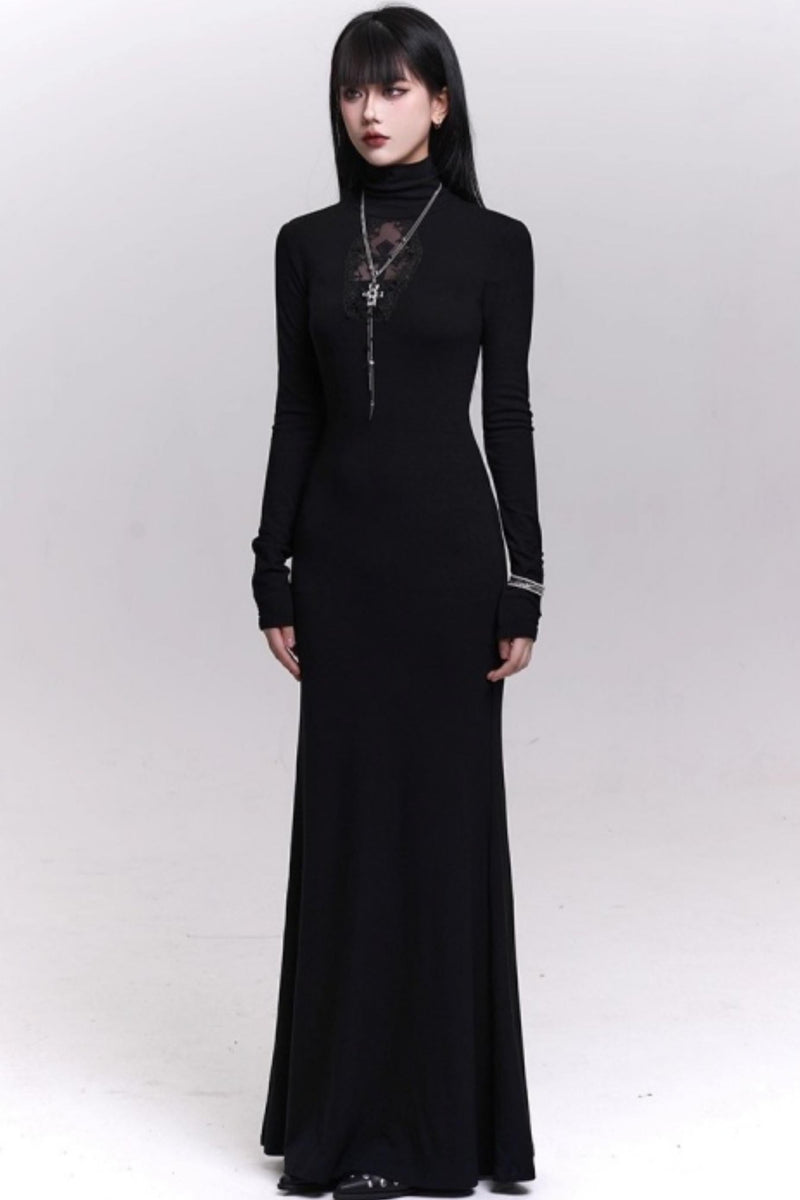 Dark Gothic Black Dress