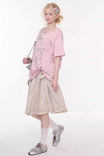 Star Falling V-neck Top