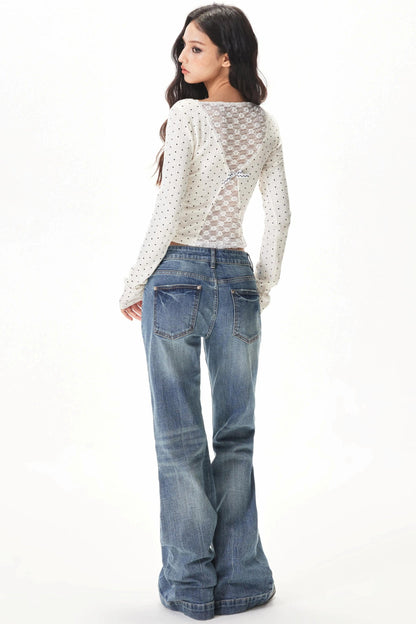 Vertical Striped Knit Top