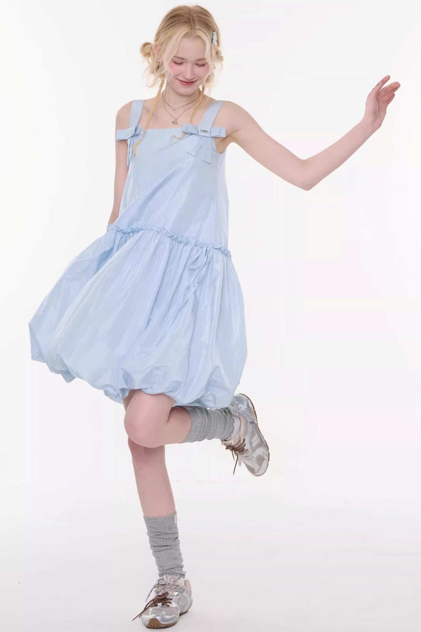 Ribbon Balloon Camisole Dress