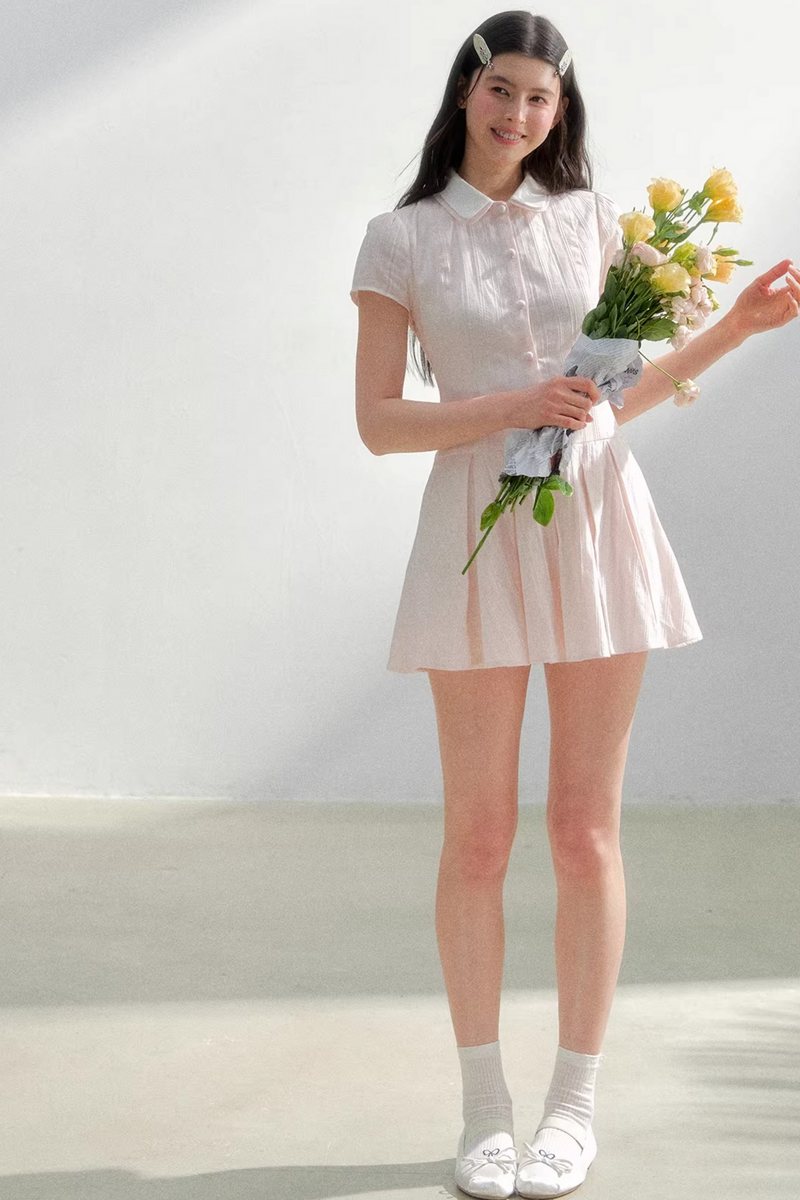 Retro College Shirt Dress