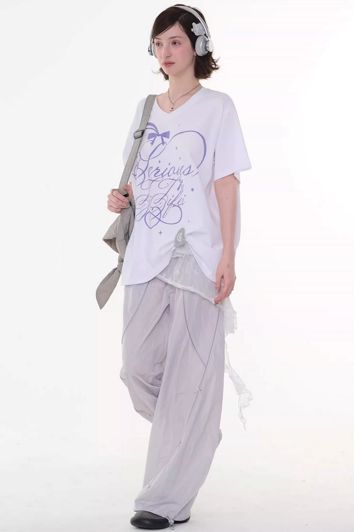 Star Falling V-neck Top