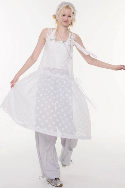 Sweet Sheer Dot Dress