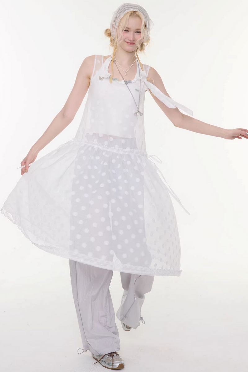 Sweet Sheer Dot Dress
