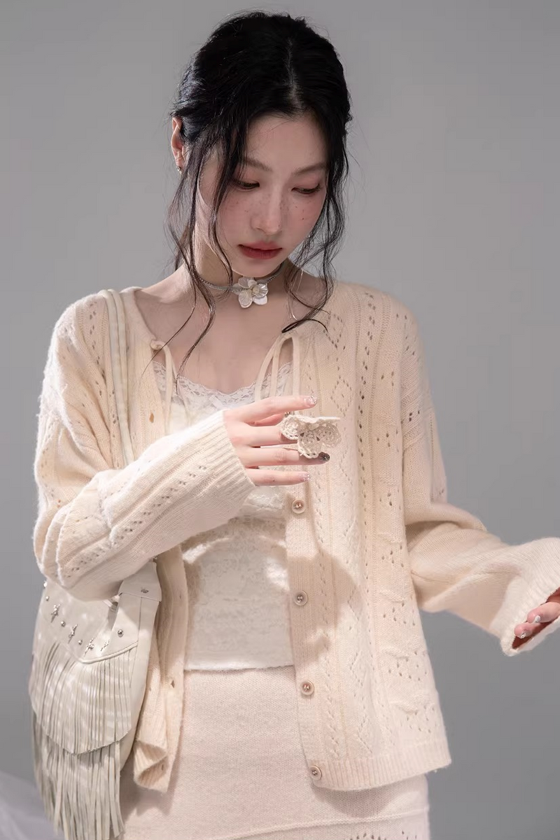 Crochet Cardigan + Skirt