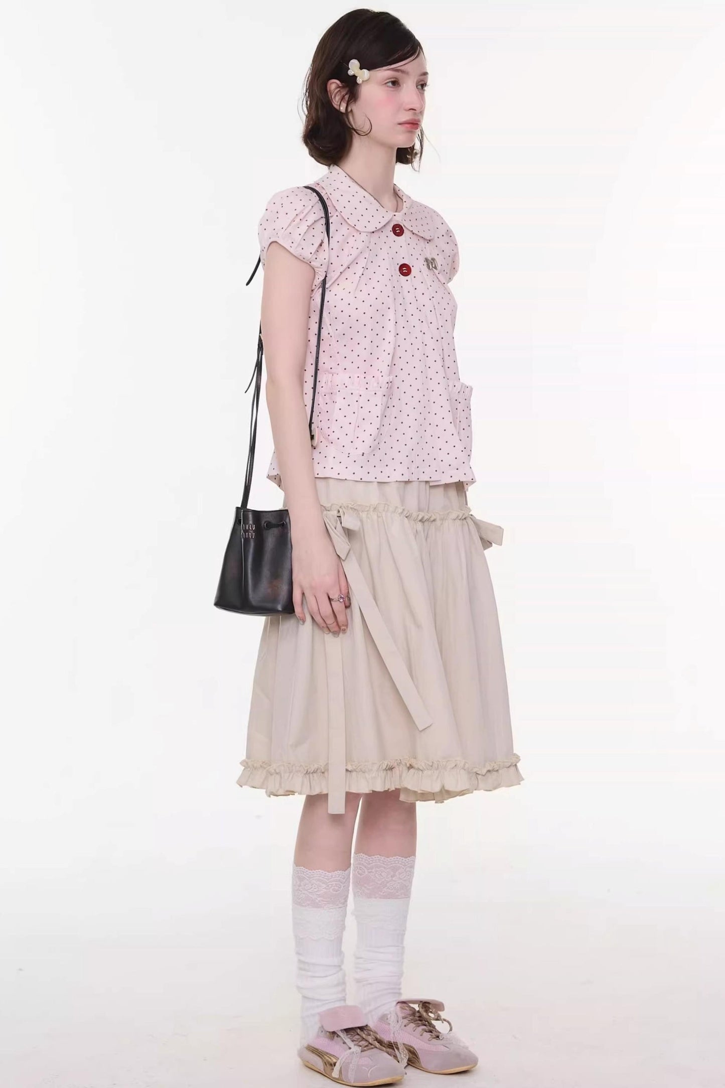 Sweet Starry Doll Collar Blouse