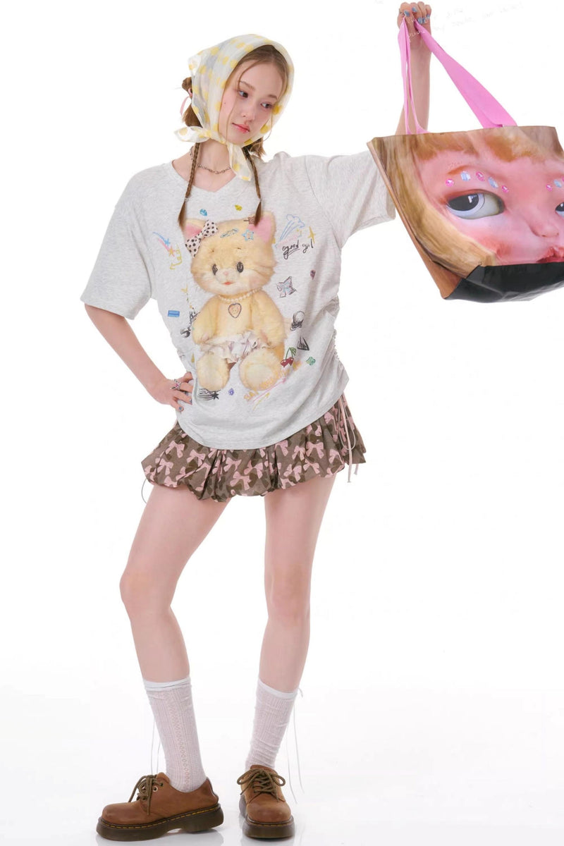 Gummy Bear V-neck Top