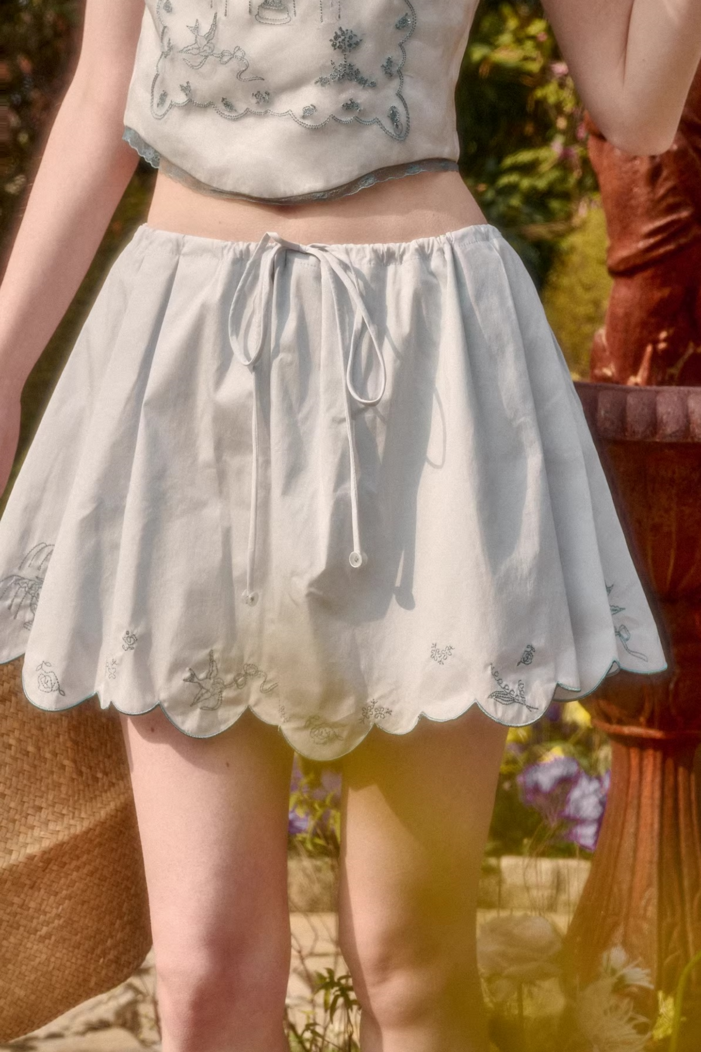 Baby Blue Top + Skirt