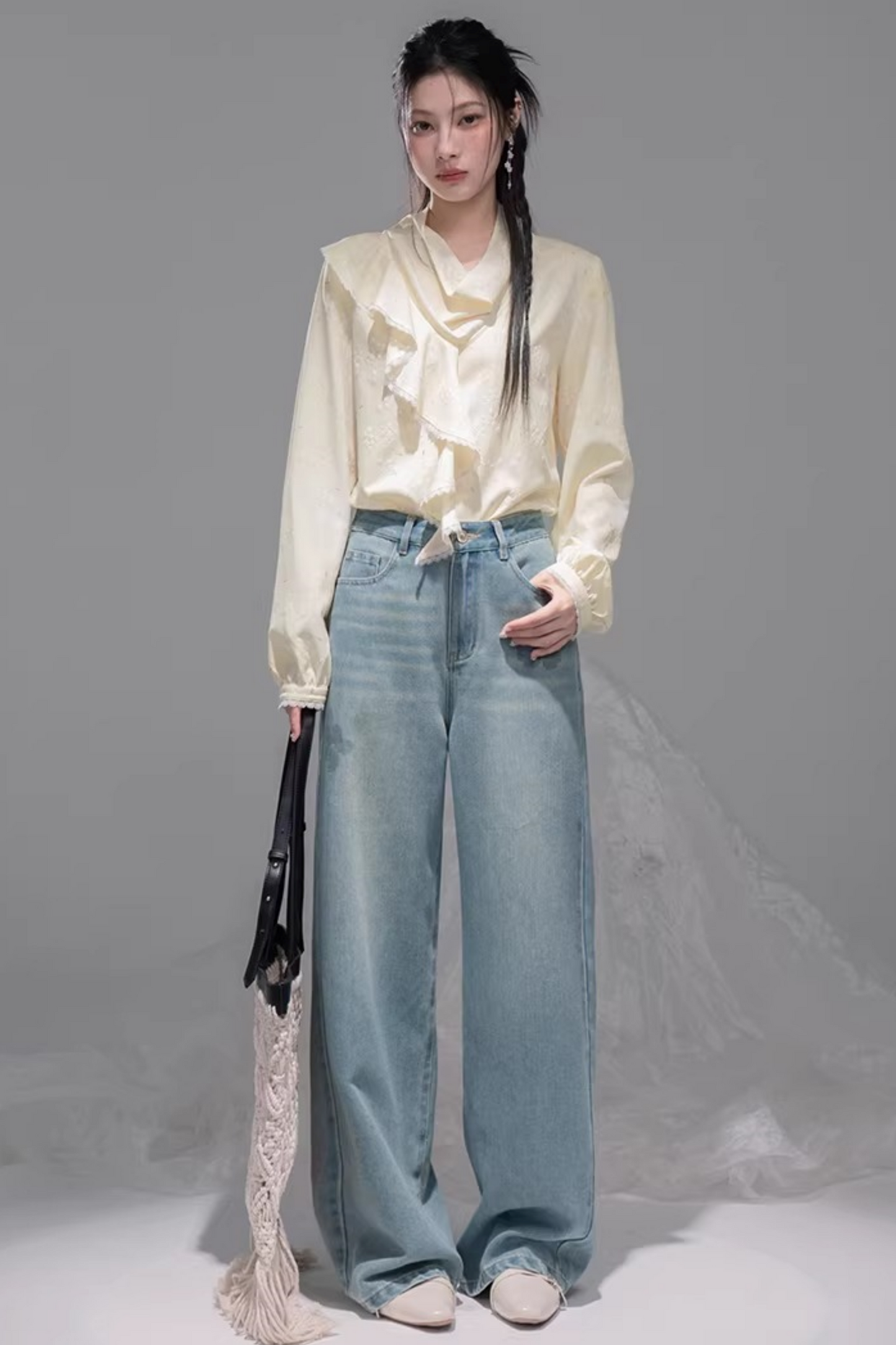Lemon Yellow Ruffle Blouse