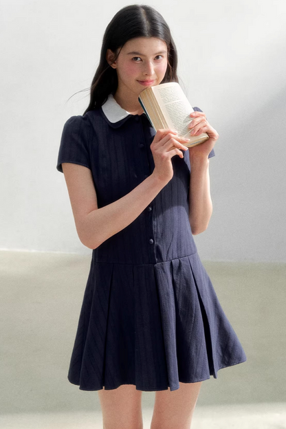 Retro College Shirt Dress