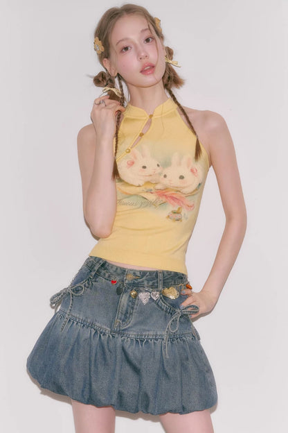 Cloud Rabbit Knit Vest