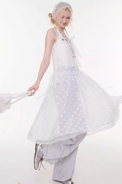 Sweet Sheer Dot Dress