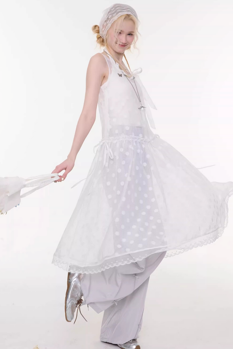 Sweet Sheer Dot Dress