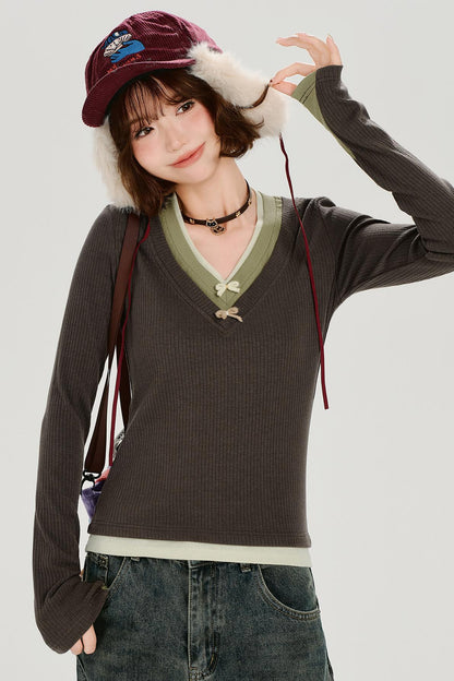 Retro Long Sleeve Top